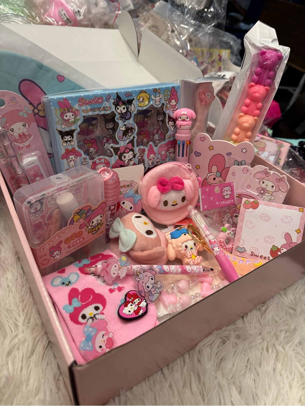 My Melody Pink Gift Set - Cute full stationary ready for a gift +25 items